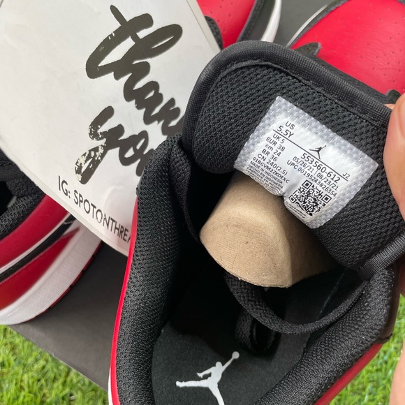 Air Jordan 1 low GS ‘Bred Toe’ - Picture 6 of 6